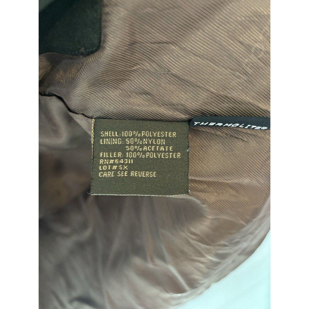 Rainforest Men's Quilted Microsuede Thermolite‎ Vest Hunter Green Med. Outerwear - Picture 10 of 11